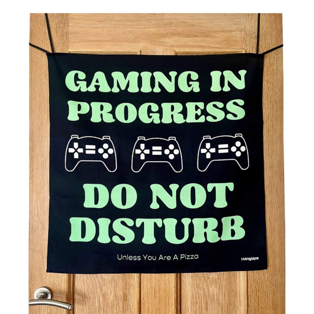 HANGUPZ 'Gaming - Do Not Disturb' Large Fun Sign Bedroom Door Decoration Gift For Boys Girls