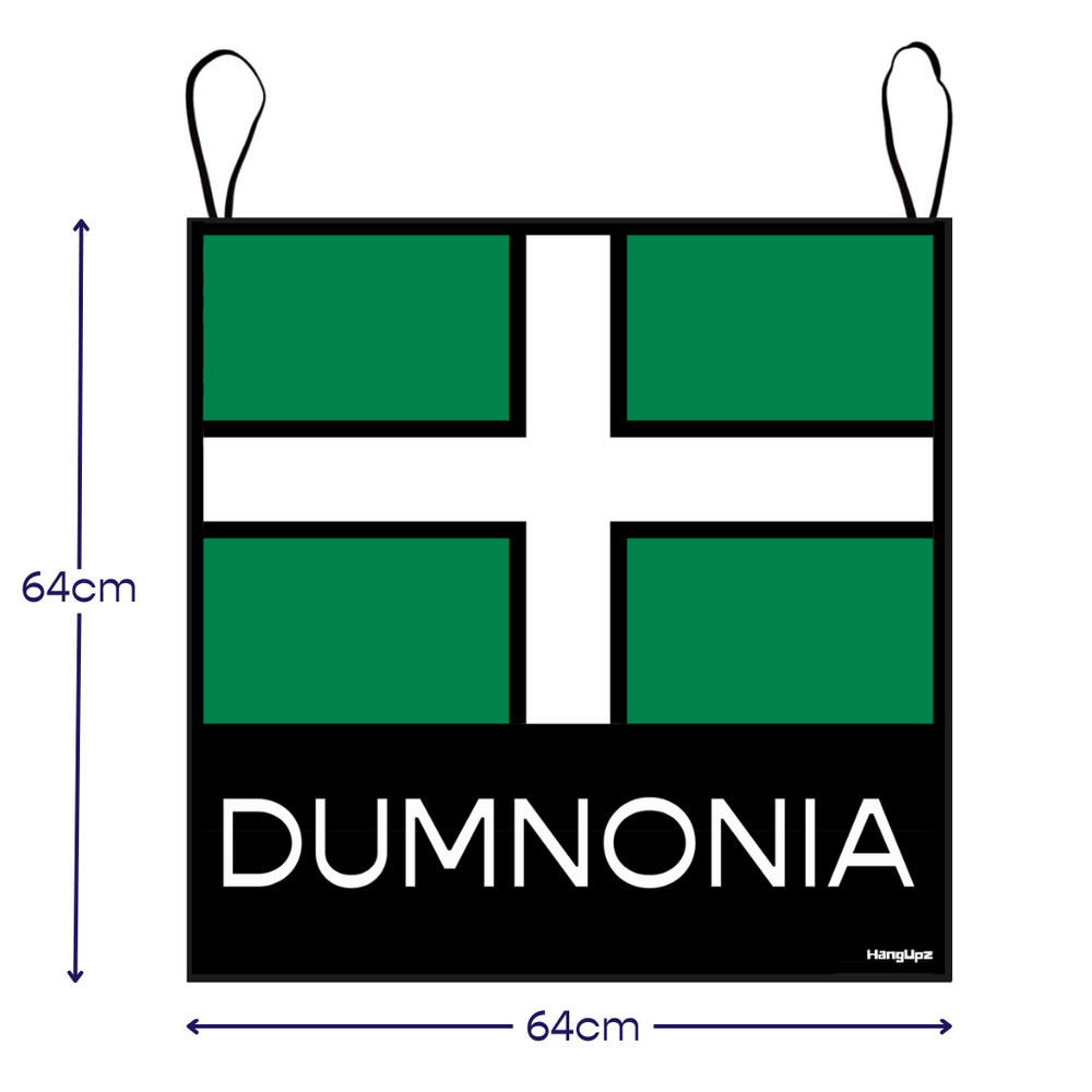 HANGUPZ 'Dumnonia' Large Devon Flag Original Door-Hang Decoration Gift