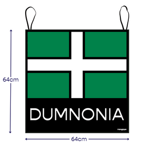 HANGUPZ 'Dumnonia' Large Devon Flag Original Door-Hang Decoration Gift