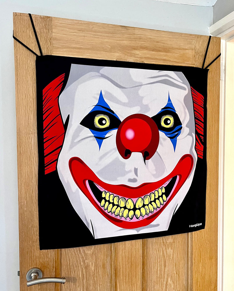 HANGUPZ Creepy Clown Face Door-Hang Original Large Hanging Halloween Decoration Gift For Boys Girls
