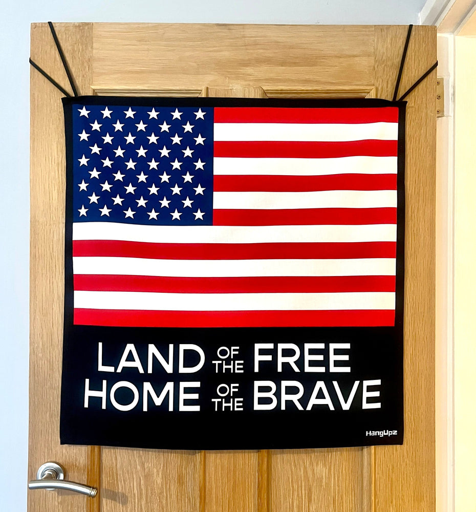 HANGUPZ Stars and Stripes USA Flag Large Original Door-Hang Front Door Bedroom Door Decoration