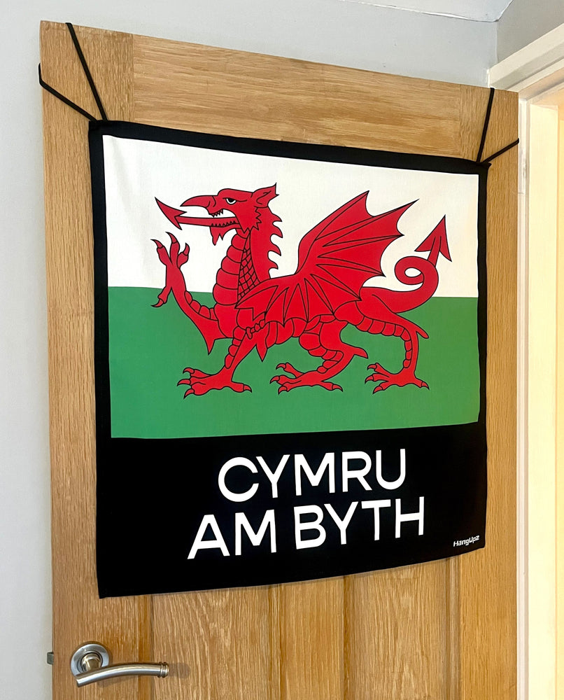 HANGUPZ Wales Flag Large Original Door-Hang Front Door Bedroom Door Decoration