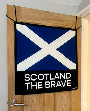 HANGUPZ Saltire Door-Hang Scotland Flag Large Original Bedroom Door Front Door Decoration