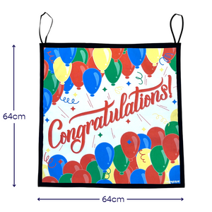 HANGUPZ 'Congratulations' Door-Hang Banner Large Original Front Door Bedroom Door Decoration