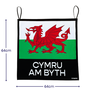 HANGUPZ Wales Flag Large Original Door-Hang Front Door Bedroom Door Decoration