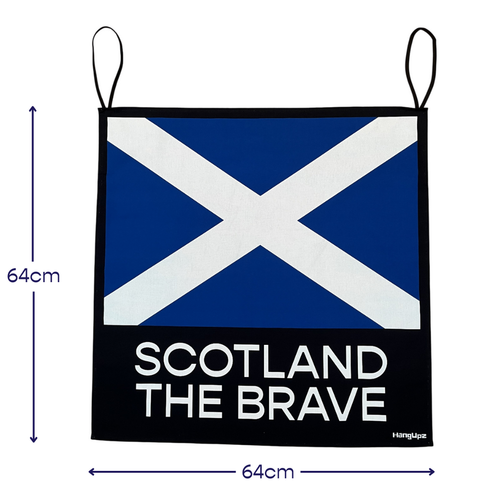 HANGUPZ Saltire Door-Hang Scotland Flag Large Original Bedroom Door Front Door Decoration