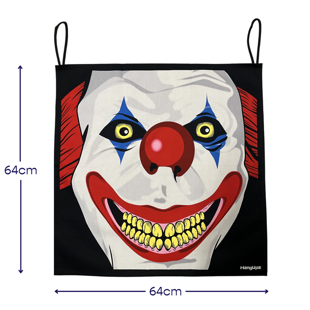 HANGUPZ Creepy Clown Face Door-Hang Original Large Hanging Halloween Decoration Gift For Boys Girls
