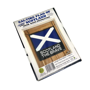 HANGUPZ Saltire Door-Hang Scotland Flag Large Original Bedroom Door Front Door Decoration