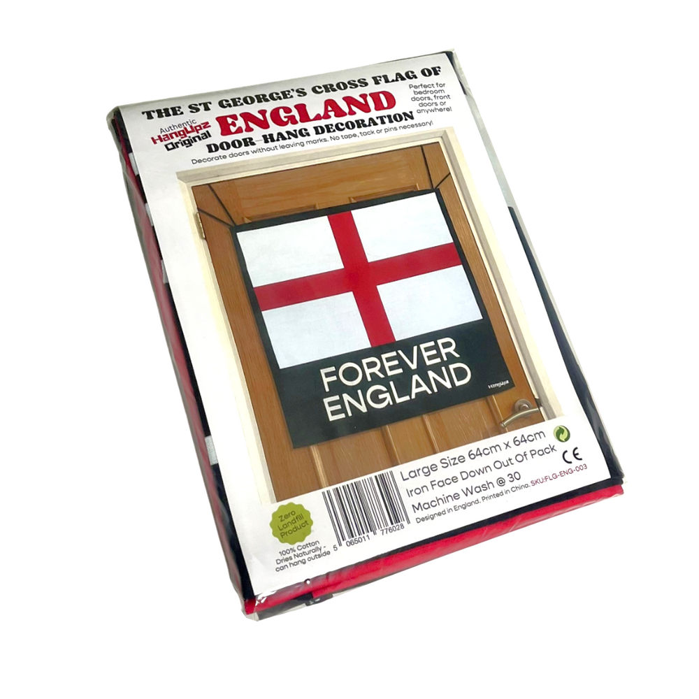 HANGUPZ St George's Cross Door-Hang Large England Flag Original Front Door Bedroom Door Decoration