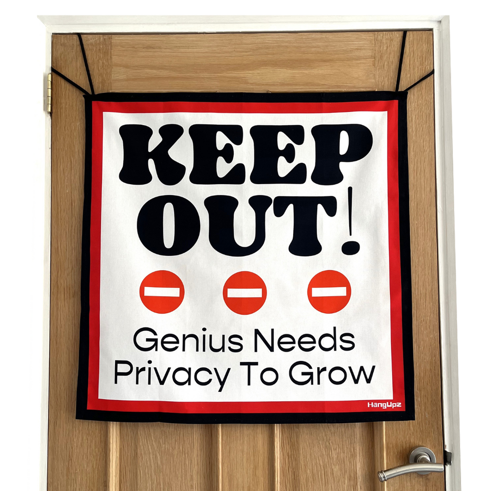 HANGUPZ 'Keep Out!' Large Fun Sign Kid's Bedroom Door Decoration Gift For Boys Girls