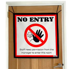HANGUPZ 'No Entry Sign' Large Fun Kid's Bedroom Door Decoration Original Gift For Girls Boys
