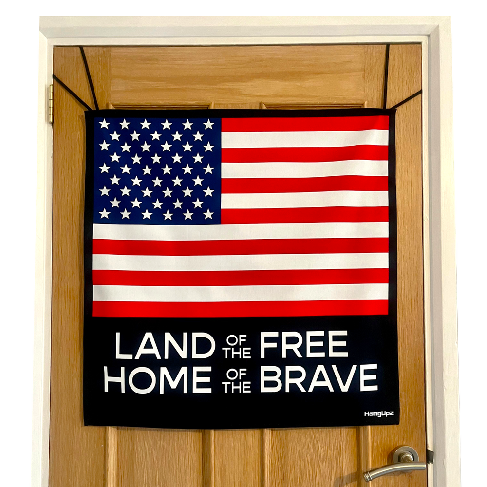 HANGUPZ Stars and Stripes USA Flag Large Original Door-Hang Front Door Bedroom Door Decoration